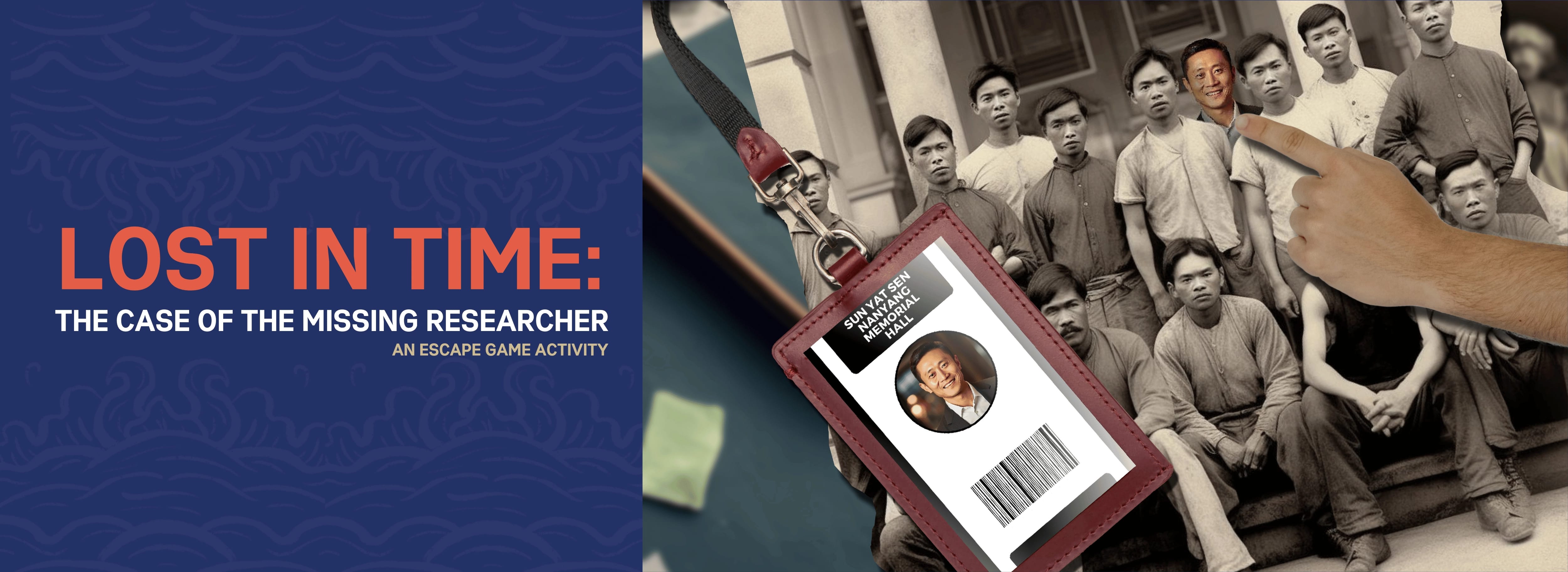 LOST IN TIME The CASE OF THE MISSING RESEARCHER banner